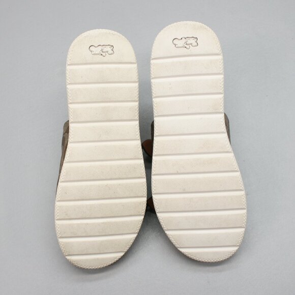 Coach Ladies 8 Gable Khaki/Saddle Signature Platform Slides Mules Sandals Shoes - Picture 9 of 12